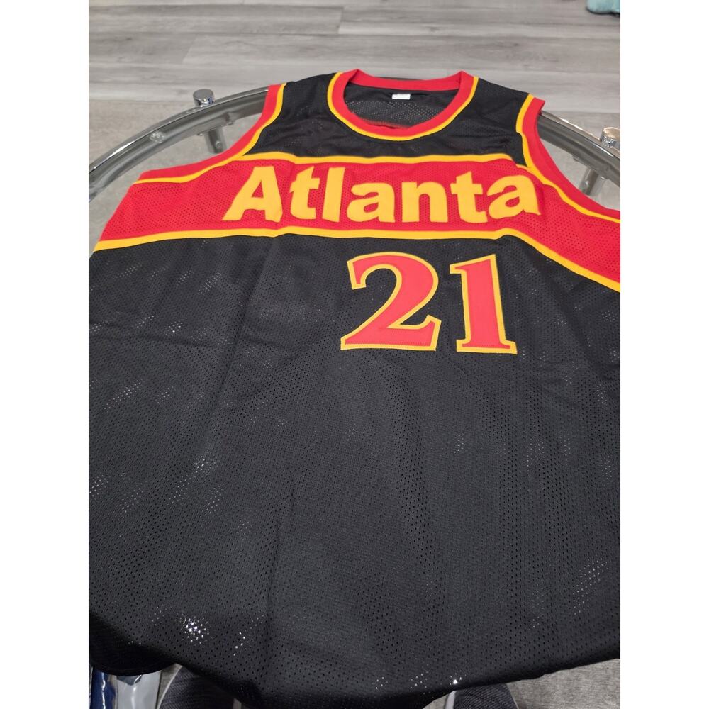 Dominique Wilkins Autographed/Signed Jersey Beckett Black Custom Jersey - Picture 5 of 7